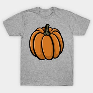 Cute pumpkin cartoon simple minimal cartoon gourd Digital illustration T-Shirt